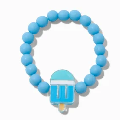 Claire's Bracelets-Bracelet élastique motif sucette bleu mat Claire's Club