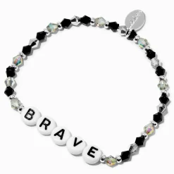Claire's Bracelets-Bracelet élastique perlé « Brave »