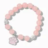 Claire's Bracelets-Bracelet élastique perlé breloque patte de chien rose