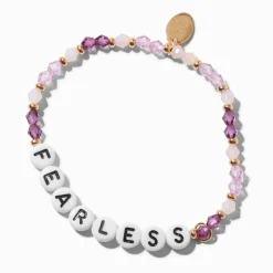 Claire's Bracelets-Bracelet élastique perlé « Fearless »