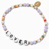 Claire's Bracelets-Bracelet élastique perlé « Lover »