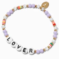 Claire's Bracelets-Bracelet élastique perlé « Lover »