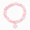 Claire's Bracelets-Bracelet élastique perlé marguerite rose