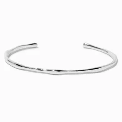 Claire's Bracelets-Bracelet manchette matelassé couleur argentée