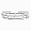 Claire's Bracelets-Bracelet manchette à triple rang avec strass