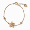 Claire's Bracelets-Bracelet marguerite bombée couleur dorée