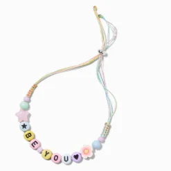 Claire's Bracelets-Bracelet réglable perlé « Be You »