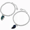 Claire's Bracelets-Bracelets à breloques d’humeur en forme de cœur fendu célestes Best friends- Lot de 2