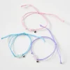 Claire's Bracelets-Bracelets en cordon réglables tortue pastel best friends - Lot de 3