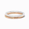 Claire's Bracelets-Bracelets fins bangle ressort en métaux mixtes - Lot de 2