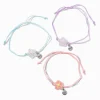 Claire's Bracelets-Bracelets floraux en relief pastel best friends - Lot de 3