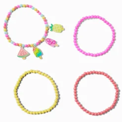 Claire's Bracelets-Bracelets élastiques glace à l'eau tons clairs Claire's Club - Lot de 4