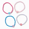 Claire's Bracelets-Bracelets élastiques perles de rocaille tons de joyaux holographiques Claire's Club - Lot de 4
