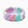 Claire's Bracelets-Bracelets élastiques perlés cœur pastel Claire's Club
