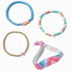 Claire's Bracelets-Bracelets élastiques poisson perlés - Lot de 4
