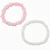 Claire's Bracelets-Bracelets élastiques étoiles iridescentes roses - Lot de 2