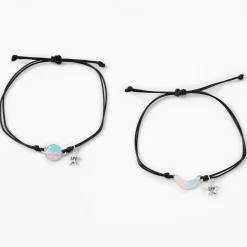 Claire's Bracelets-Bracelets lune et planète best friends - Lot de 2