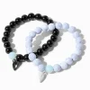 Claire's Bracelets-Bracelets perlés cœur fendu en deux effet marbré best friends - Lot de 2
