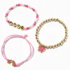 Claire's Bracelets-Bracelets perlés et réglables avec perles d’imitation « Love » Claire's Club - Lot de 3