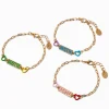 Claire's Bracelets-Bracelets réglables cœur « Bestie » couleur dorée Best Friends - Lot de 3