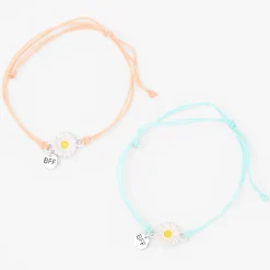 Claire's Bracelets-Bracelets réglables marguerite best friends - Lot de 2