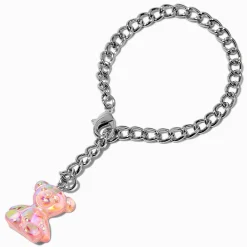 Claire's Gourdes Et Tasses-Breloque pour anse ours iridescent rose