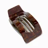 Claire's Barrettes Et Pinces-Brown Pearlized Marble Yoga Hair Claw