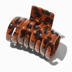 Claire's Barrettes Et Pinces-Brown Tortoiseshell Pony Hair Claw