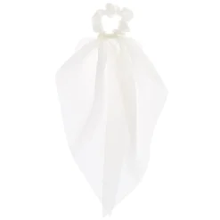 Claire's Élastiques|Chouchous-Chouchou foulard blanc de petite taille
