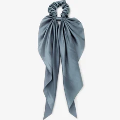 Claire's Chouchous-Chouchou foulard plissé de petite taille - Bleu