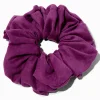 Claire's Chouchous-Chouchou géant en daim synthétique orchidées violet
