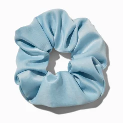 Claire's Chouchous-Chouchou grand format satiné bleu clair