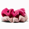 Claire's Chouchous-Chouchous côtelés roses - Lot de 2