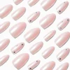 Claire's Lèvres|Ongles-Chrome Gem Stiletto Vegan Faux Nail Set - 24 Pack