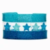 Claire's Bracelets-Claire's Club Blue Star Bangle Bracelets - 3 Pack