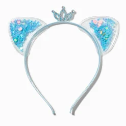 Claire's Bandeaux Et Serre-têtes-Claire's Club Blue Star Shaker Cat Ears Headband