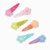 Claire's Barrettes Et Pinces-Claire's Club Bright Flower Snap Hair Clips - 6 Pack