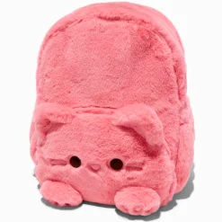 Claire's Sacs À Dos-Claire's Club Furry Pink Cat Dome Backpack