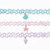 Claire's Colliers-Claire's Club Pastel Beach Tattoo Choker Necklaces - 3 Pack