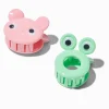 Claire's Barrettes Et Pinces-Claire's Club Pink & Green Critter Hair Claws - 2 Pack