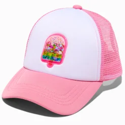 Claire's Chapeaux Et Casquettes-Claire's Club Pink Ice Lolly Trucker-Style Hat