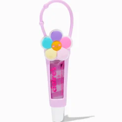 Claire's Lèvres-Claire's Club Purple Flower Lip Gloss Tube