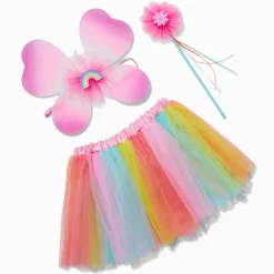 Claire's Déguisements-Claire's Club Rainbow Daisy Dress Up Set - 3 Pack