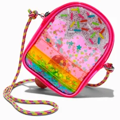 Claire's Sacs À Bandoulière-Claire's Club Rainbow Ice Lolly Shaker Crossbody Bag