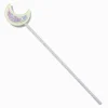 Claire's Déguisements-Claire's Club Silver Crescent Moon Glow in the Dark Wand
