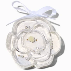 Claire's Bagues-Claire's Club Special Occasion Rose Silver-tone Rings - 5 Pack