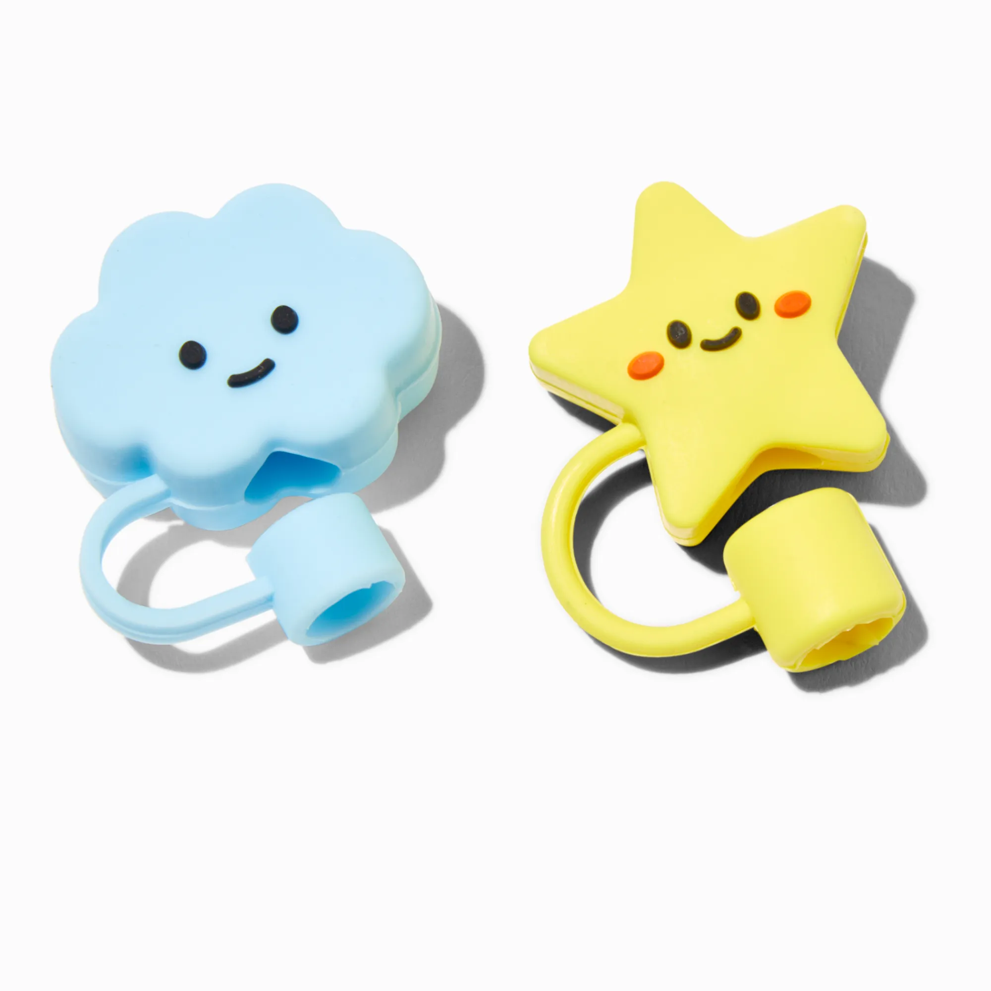Claire's Gourdes Et Tasses-Cloud & Star Straw Covers - 2 Pack