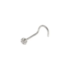 Claire's Clous D'oreilles|Bijoux De Piercing-Clou de nez 20 g étoile en zircon cubique d'imitation couleur argenté