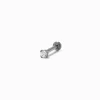 Claire's Clous D'oreilles|Bijoux Premium-Clou de nez 0,8 mm en zircon cubique d'imitation en acier inoxydable couleur argentée