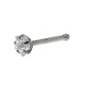 Claire's Bijoux Premium|Bijoux De Piercing-Clou de piercing de nez étoile 20 g couleur titanée et couleur argentée